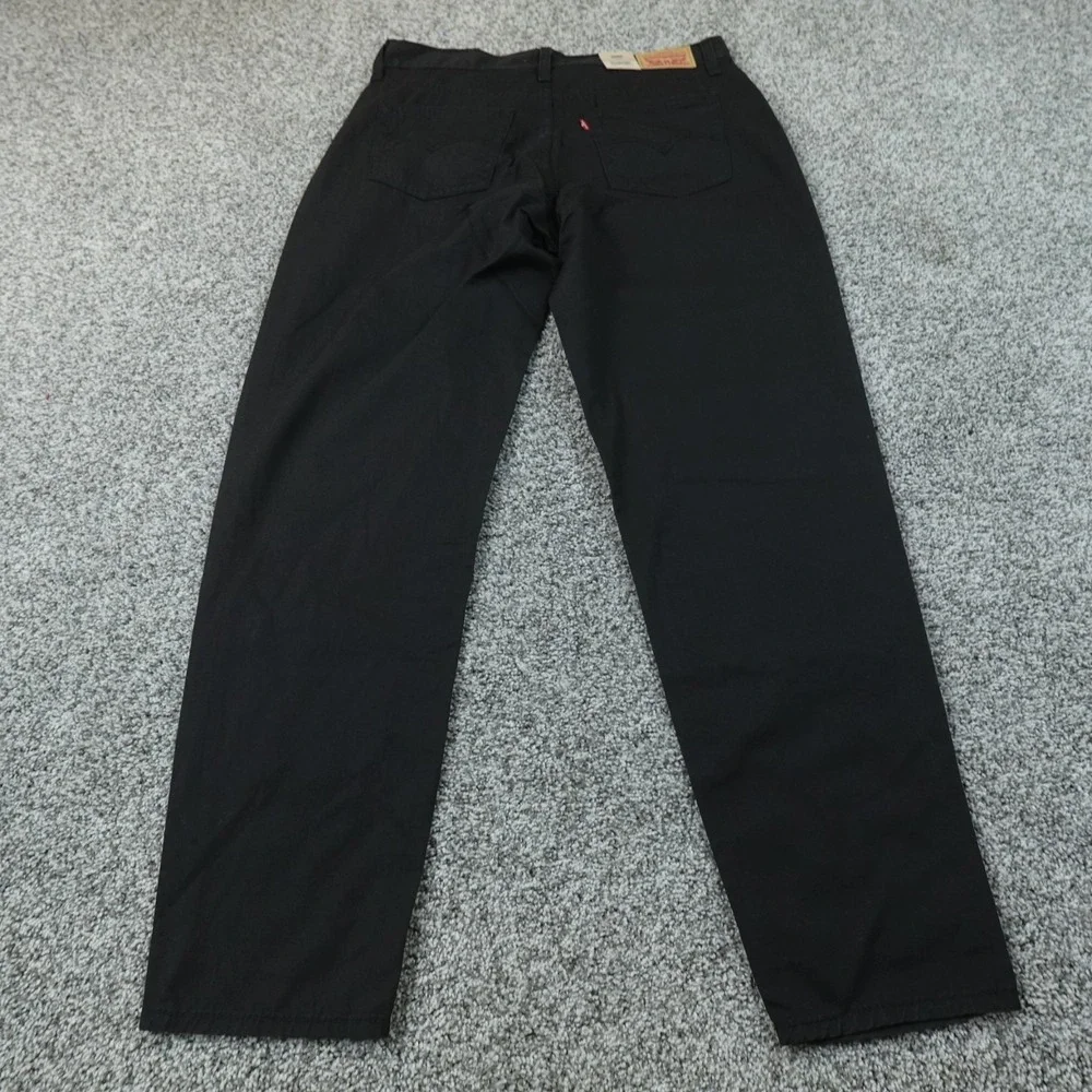 NEW Levis Jeans Mens 31 Dark Black Denim Pants 80s Mom Jean High Rise Tapered